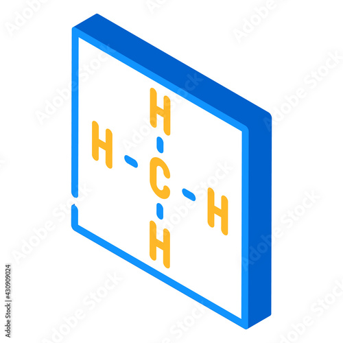 methane biogas chemical isometric icon vector. methane biogas chemical sign. isolated symbol illustration