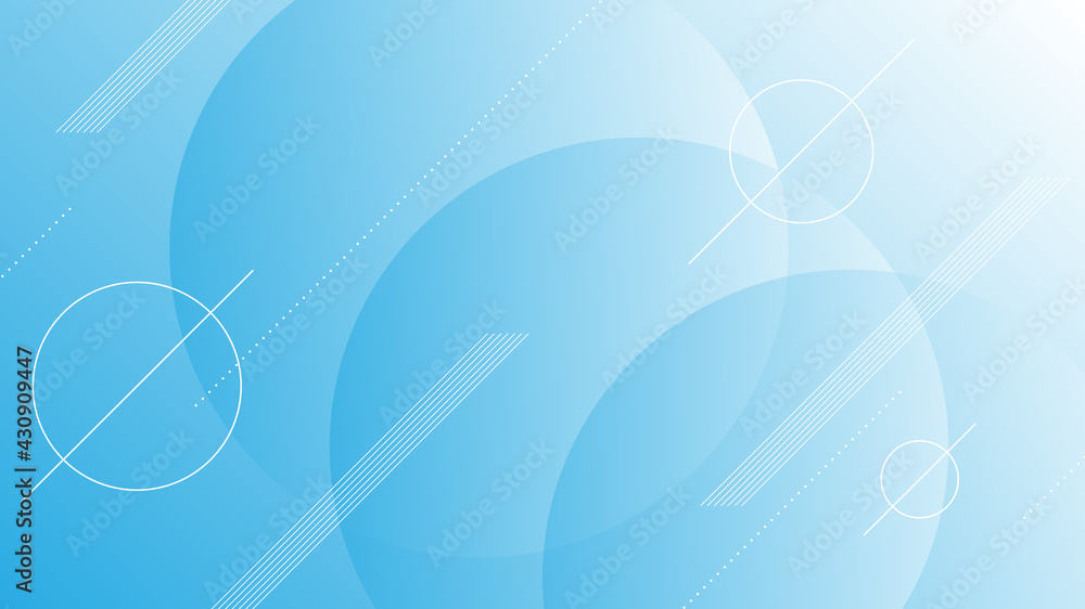 Abstract Modern Background with Light Blue Color Gradient and Memphis Element Abstract Modern Background with Light Blue Color Gradient and Memphis Element
