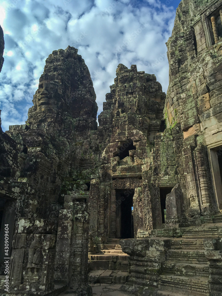 Naklejka premium Bayon Temple, Angkor Ruins, Cambodia