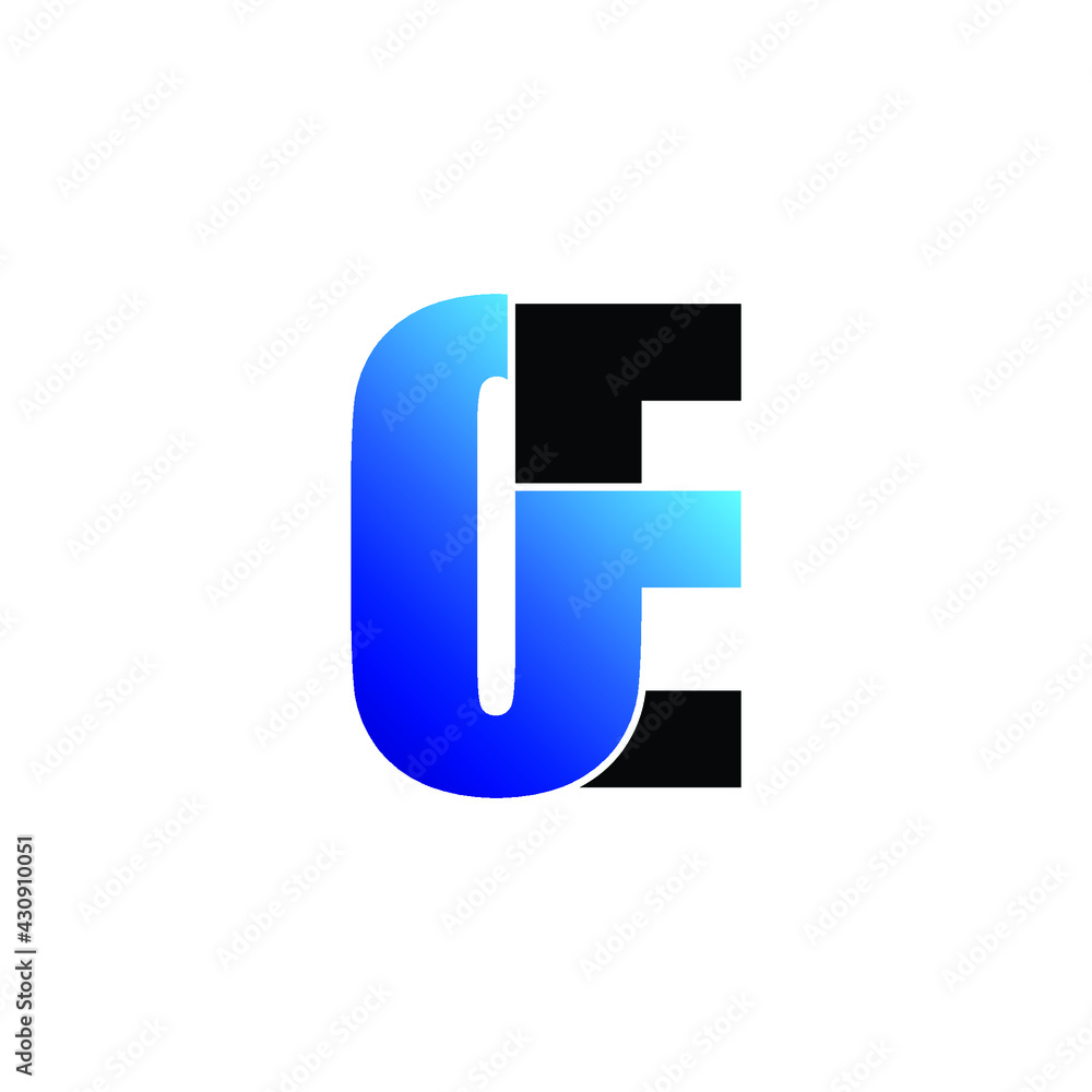 Letter OE simple logo design vector Letter OE simple logo design vector