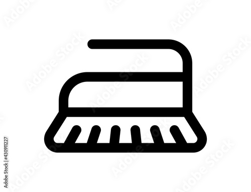 scrub brush for cleaning icon.