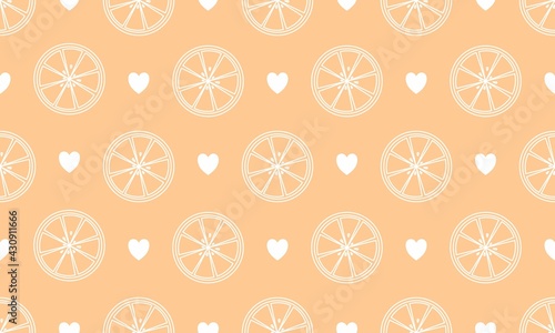 seamless pattern with simple orange pattern in vector. can be used for the background