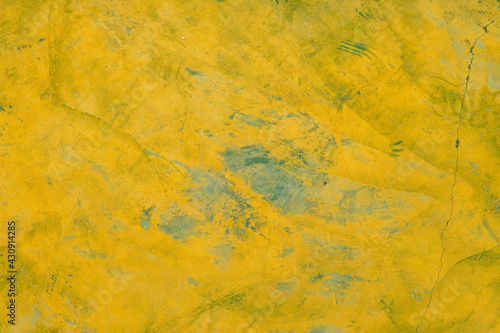 Yellow cement texture background, abstract background for design.