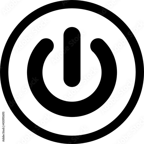power button icon vector