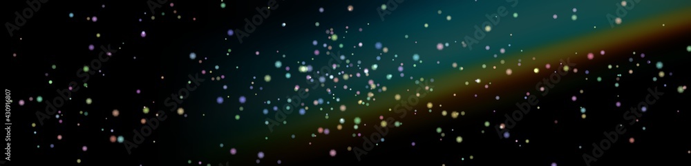 Background bokeh photo with light.Multicolor panorama