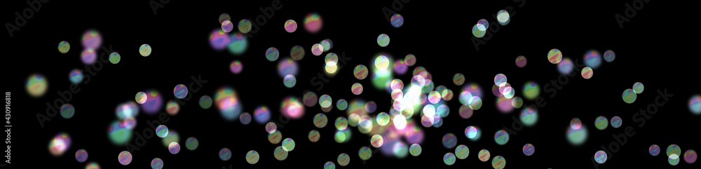 Background bokeh photo with light.Multicolor panorama