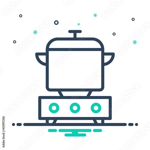 Mix icon for cooked