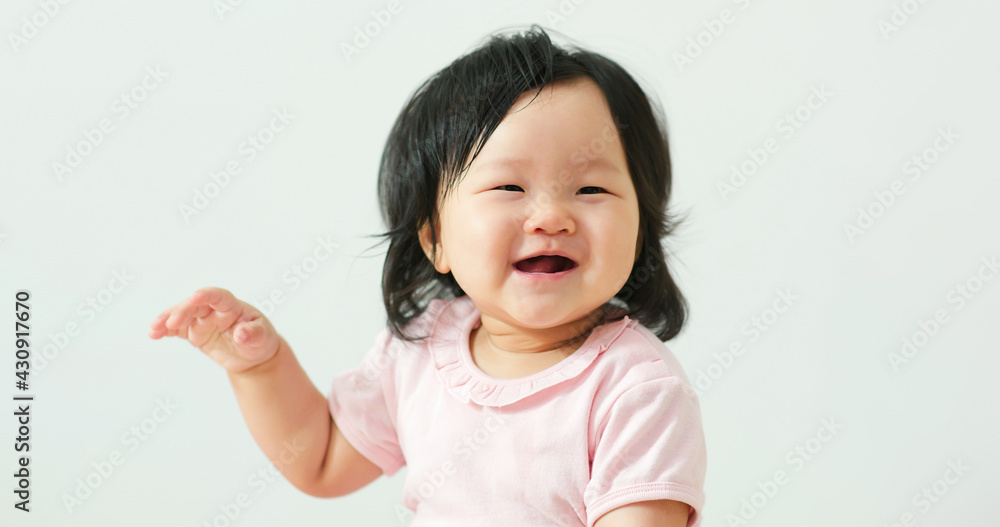 Happy laughing baby toddler girl Happy laughing baby toddler girl