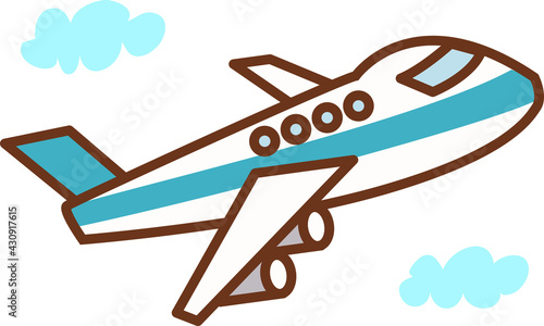 シンプルな飛行機。