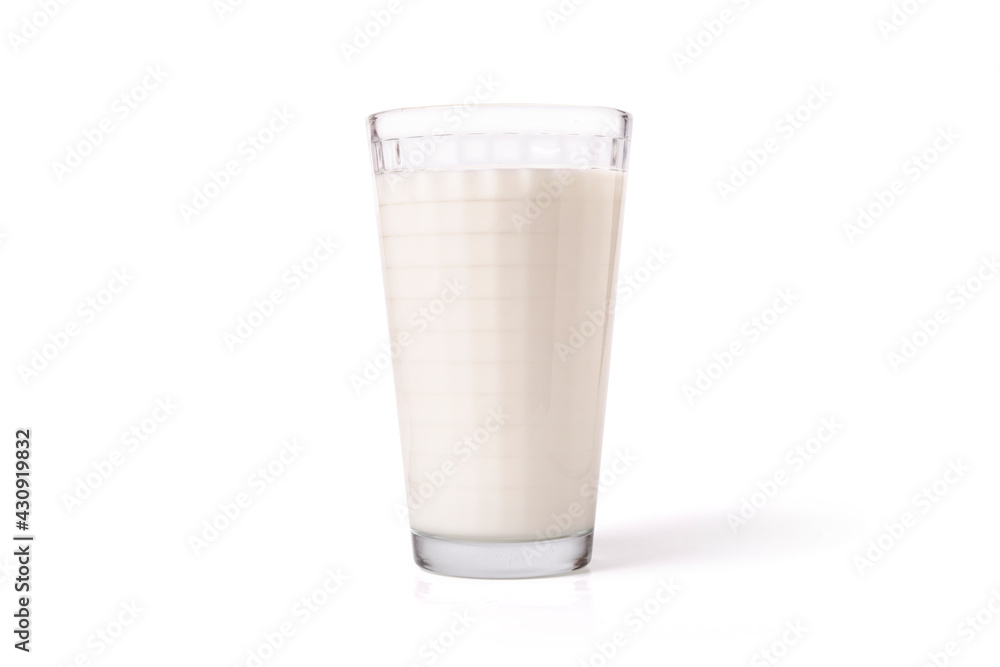 Milk in a glass isolated on white backgroud Milk in a glass isolated on white backgroud