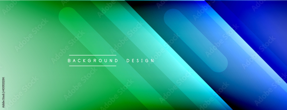 Obraz premium Dynamic lines abstract background. 3D shadow effects and fluid gradients. Modern overlapping forms