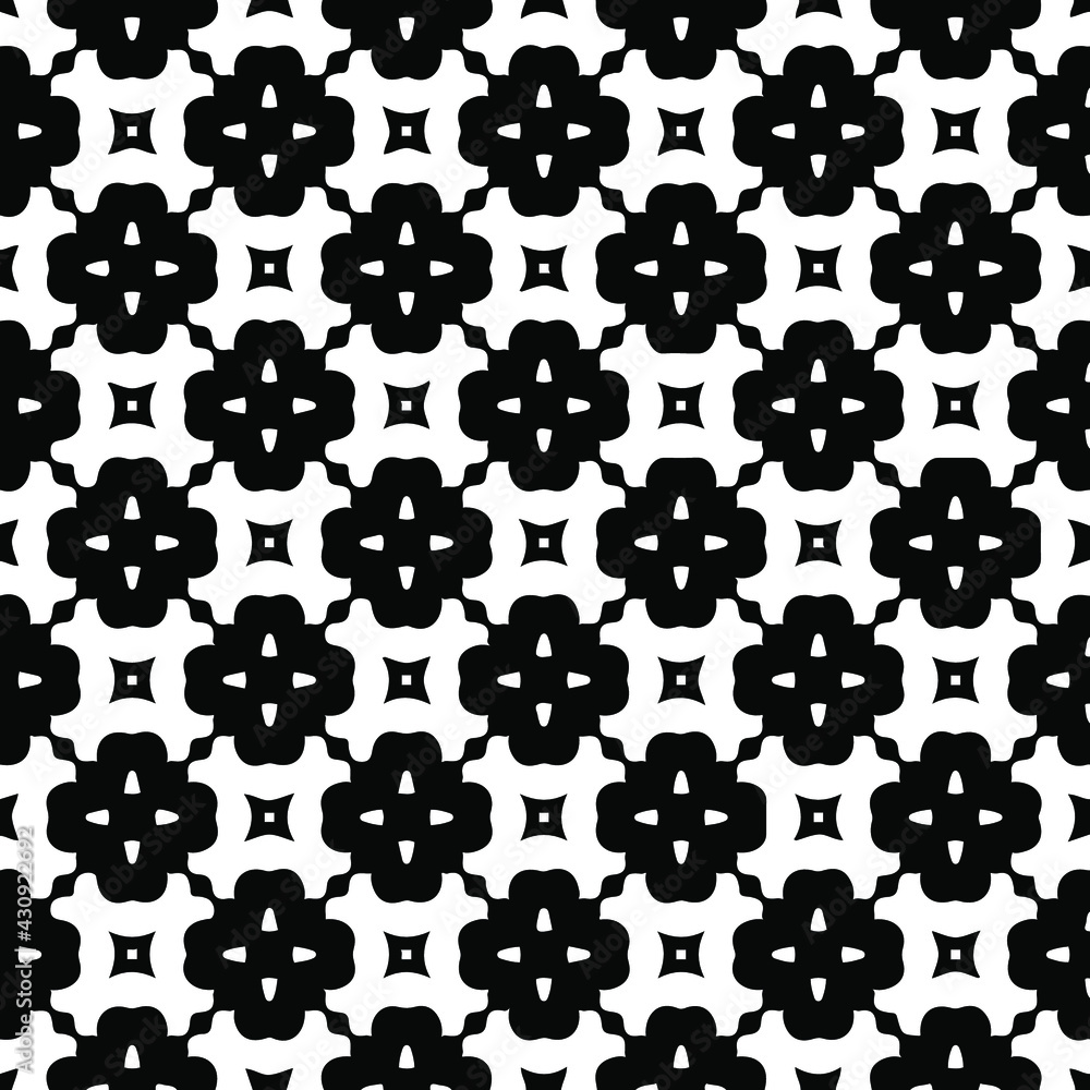 Geometric vector pattern with triangular elements. Seamless abstract ornament for wallpapers and backgrounds. Black and white colors. Geometric vector pattern with triangular elements. Seamless abstract ornament for wallpapers and backgrounds. Black and white colors.