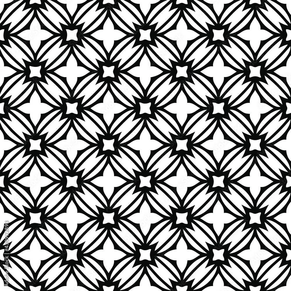 Geometric vector pattern with triangular elements. Seamless abstract ornament for wallpapers and backgrounds. Black and white colors. Geometric vector pattern with triangular elements. Seamless abstract ornament for wallpapers and backgrounds. Black and white colors.