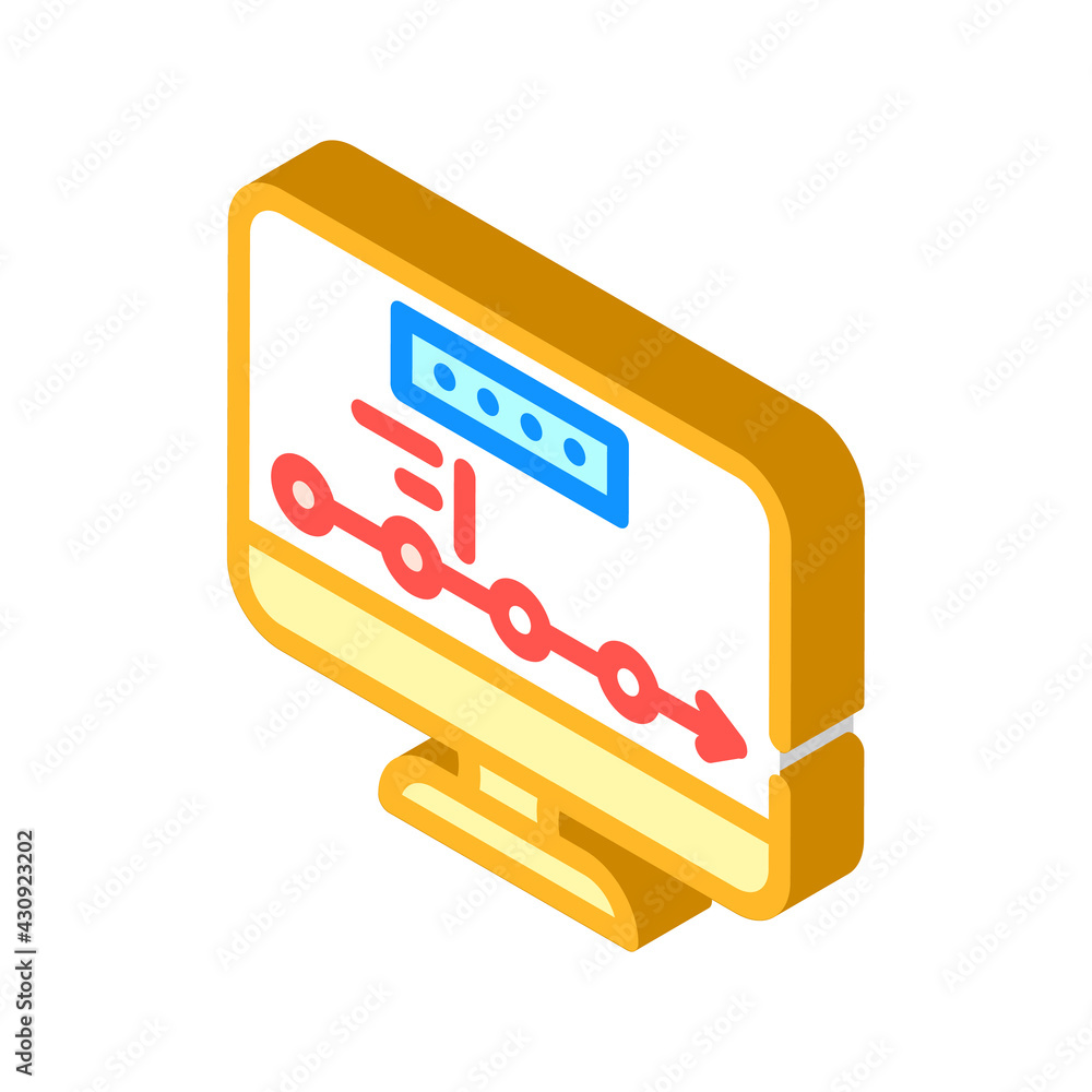 logistics tracking wholesale isometric icon vector. logistics tracking wholesale sign. isolated symbol illustration