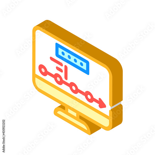 logistics tracking wholesale isometric icon vector. logistics tracking wholesale sign. isolated symbol illustration
