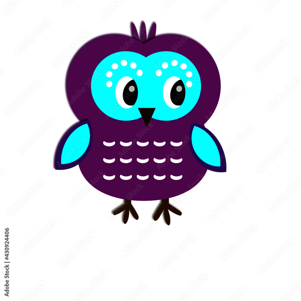 owl fiolet, bedding backgroun, cartoon