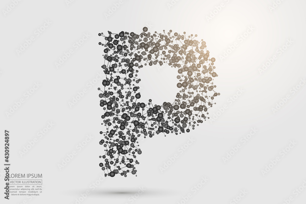 Abstract letters font is composed of three-dimensional triangles, lines, dots and spider webs of connections. Vector illustration eps 10. Abstract letters font is composed of three-dimensional triangles, lines, dots and spider webs of connections. Vector illustration eps 10.