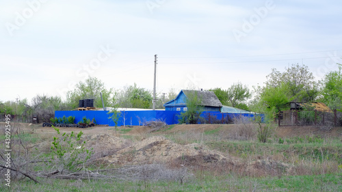 Buildings on summer cottages in Russia