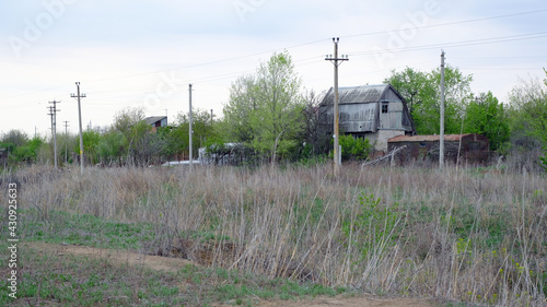 Buildings on summer cottages in Russia