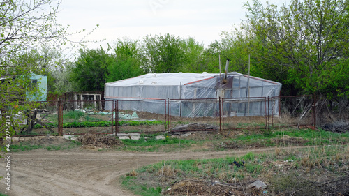 Buildings on summer cottages in Russia