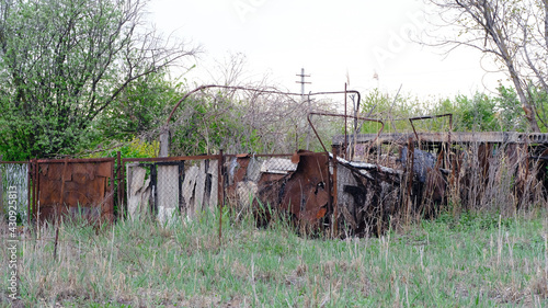 Buildings on summer cottages in Russia