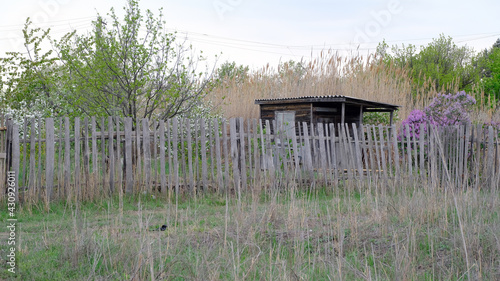 Buildings on summer cottages in Russia