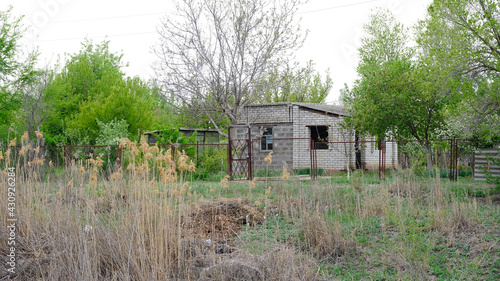 Buildings on summer cottages in Russia