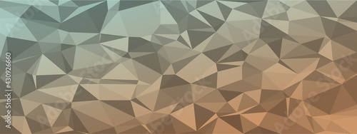 low poly abstract background. dark natural colors chaotic triangles of variable size and rotation. Minimalist layout for business card landing page wallpaper website brochure. Trendy vector eps10