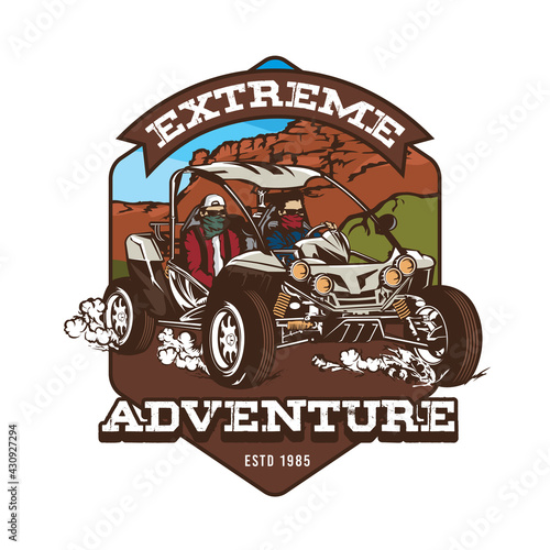 Buggy Extreme Sport, good for team  and racing club logo 