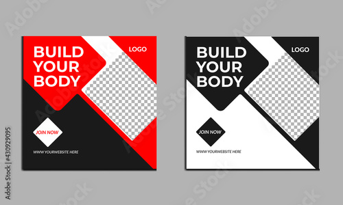 Gym Post Fro Social Media Design