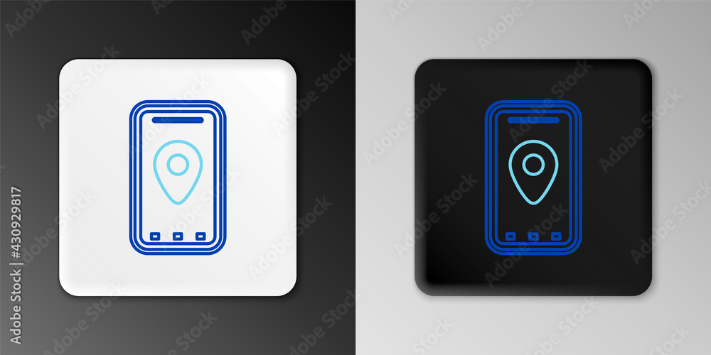 Line Infographic of city map navigation icon isolated on grey background. Mobile App Interface concept design. Geolacation concept. Colorful outline concept. Vector Line Infographic of city map navigation icon isolated on grey background. Mobile App Interface concept design. Geolacation concept. Colorful outline concept. Vector