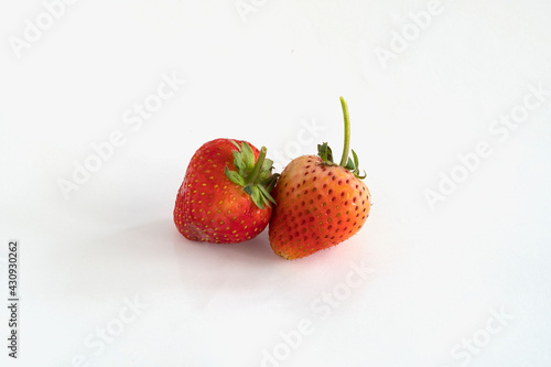 Wallpaper Mural strawberry on white background Torontodigital.ca