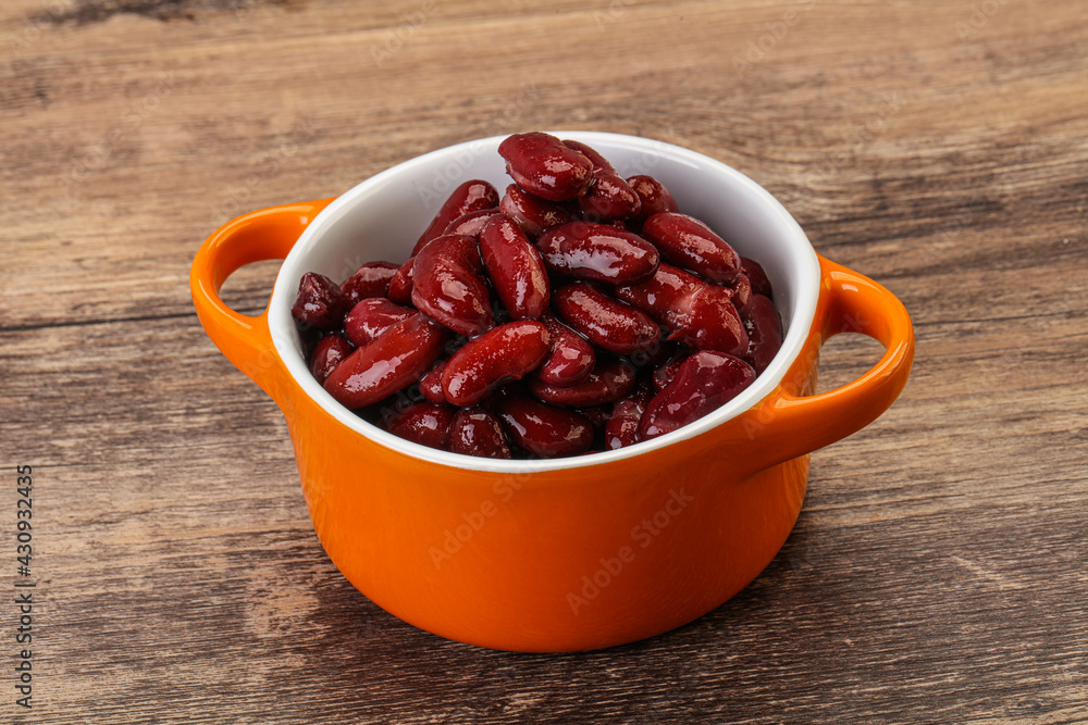 Canned red Kidney in the bowl Canned red Kidney in the bowl