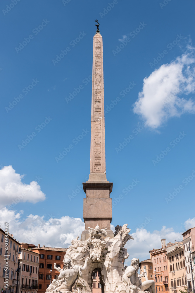 fontaine des quatre fleuves, Piaza Navona, Rome