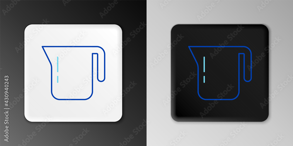 Line Coffee pot icon isolated on grey background. Colorful outline concept. Vector Line Coffee pot icon isolated on grey background. Colorful outline concept. Vector