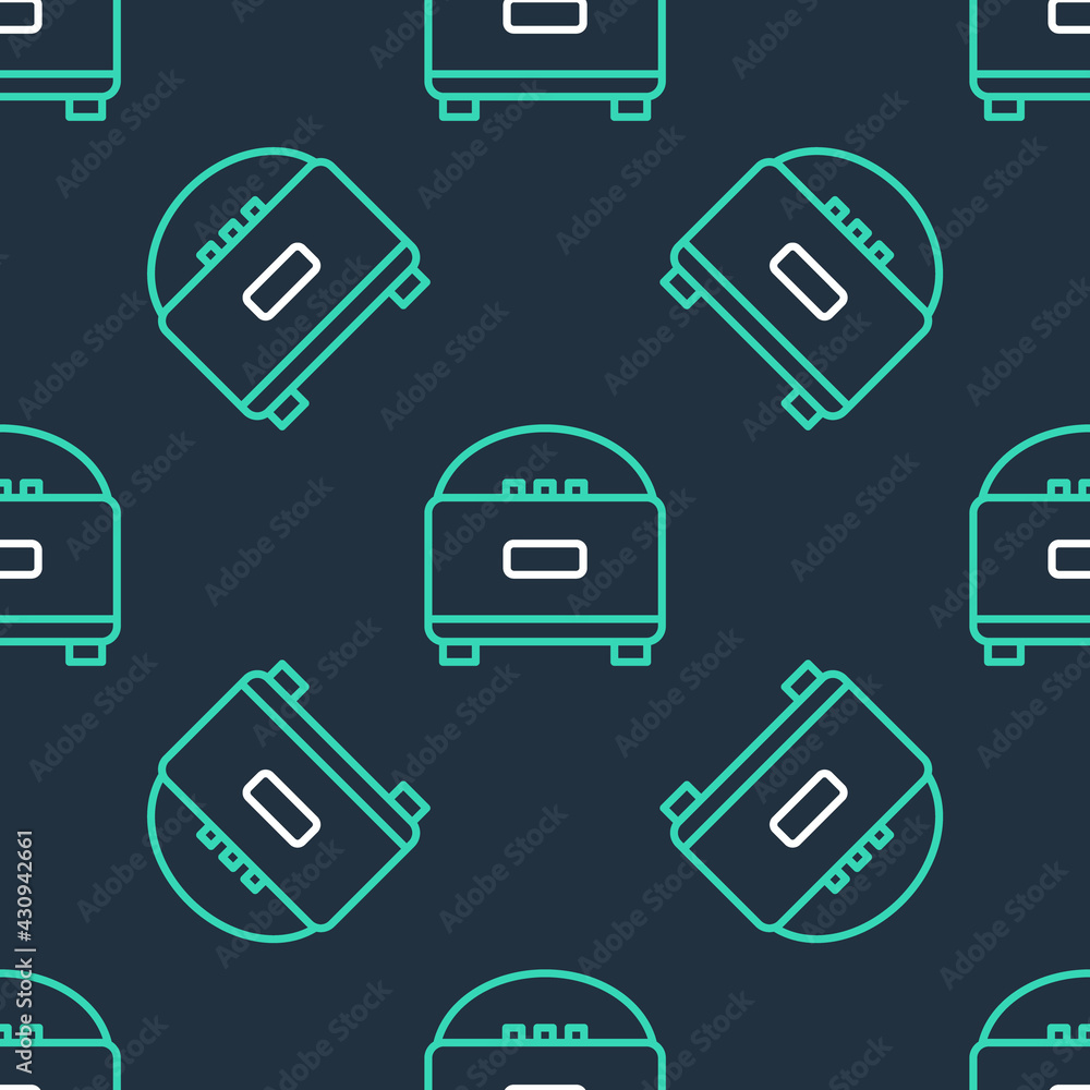 Line Stereo speaker icon isolated seamless pattern on black background. Sound system speakers. Music icon. Musical column speaker bass equipment. Vector Line Stereo speaker icon isolated seamless pattern on black background. Sound system speakers. Music icon. Musical column speaker bass equipment. Vector