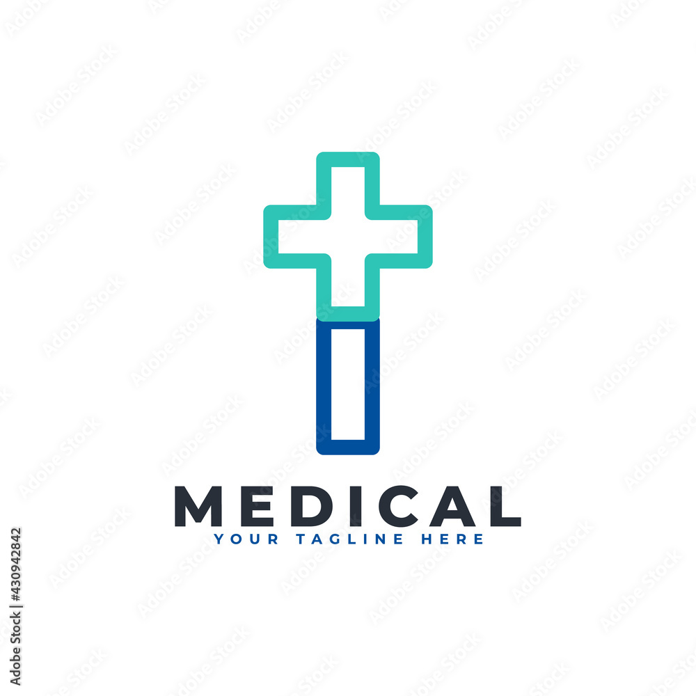Letter I cross plus logo. Linear Style. Usable for Business, Science, Healthcare, Medical, Hospital and Nature Logos. Letter I cross plus logo. Linear Style. Usable for Business, Science, Healthcare, Medical, Hospital and Nature Logos.