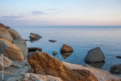 rocks and sea