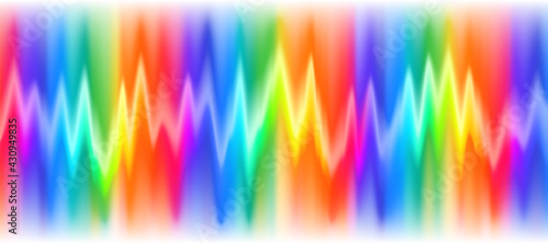 Neon music equalizer, magnetic or sonic wave techno background.