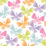 seamless pattern with colorful butterfly design