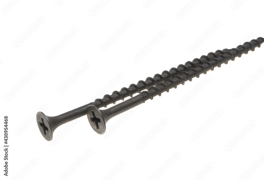 wood screw isolated wood screw isolated