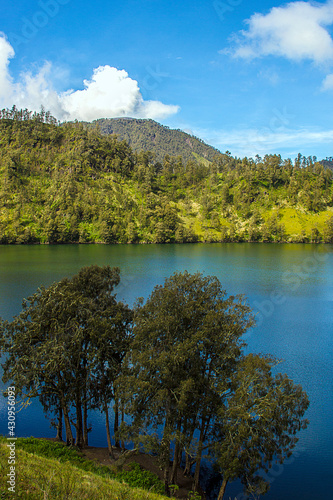 Lake at Semeru Mountain Indonesia