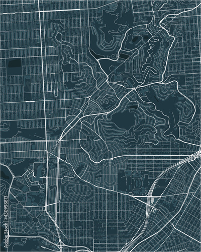 map of the city of San Francisco, USA