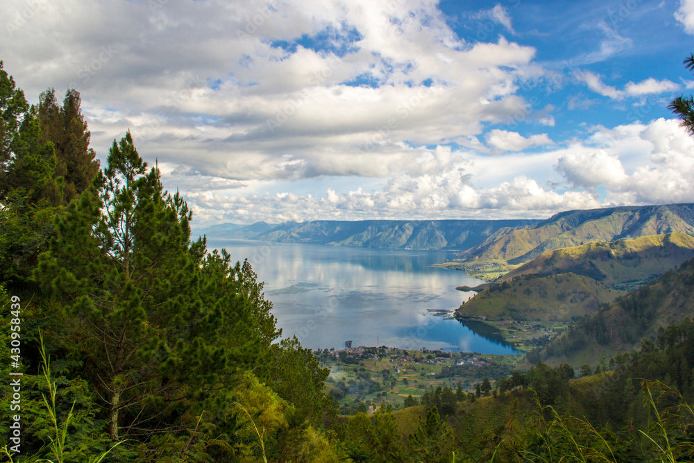 Landscape of Toba Lake Indonesia