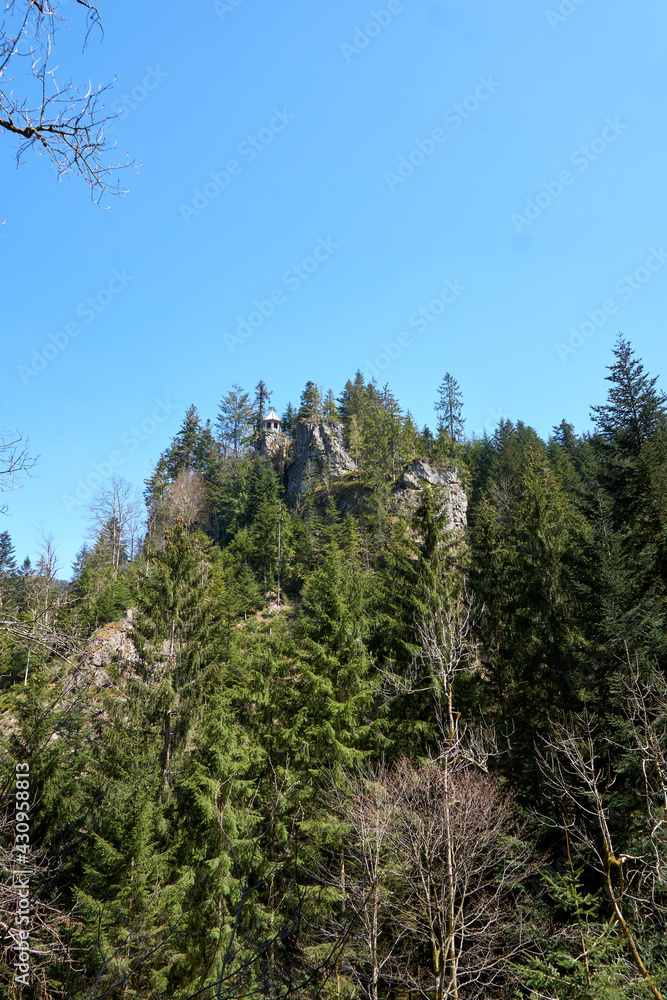 castle burg Burgbach pavillon in Bad Rippoldsau in the black forest in germany