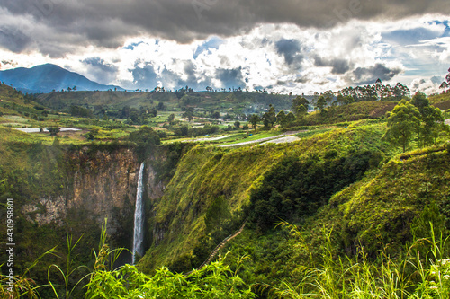 Waterfall at Toba Lake Sumatera photo