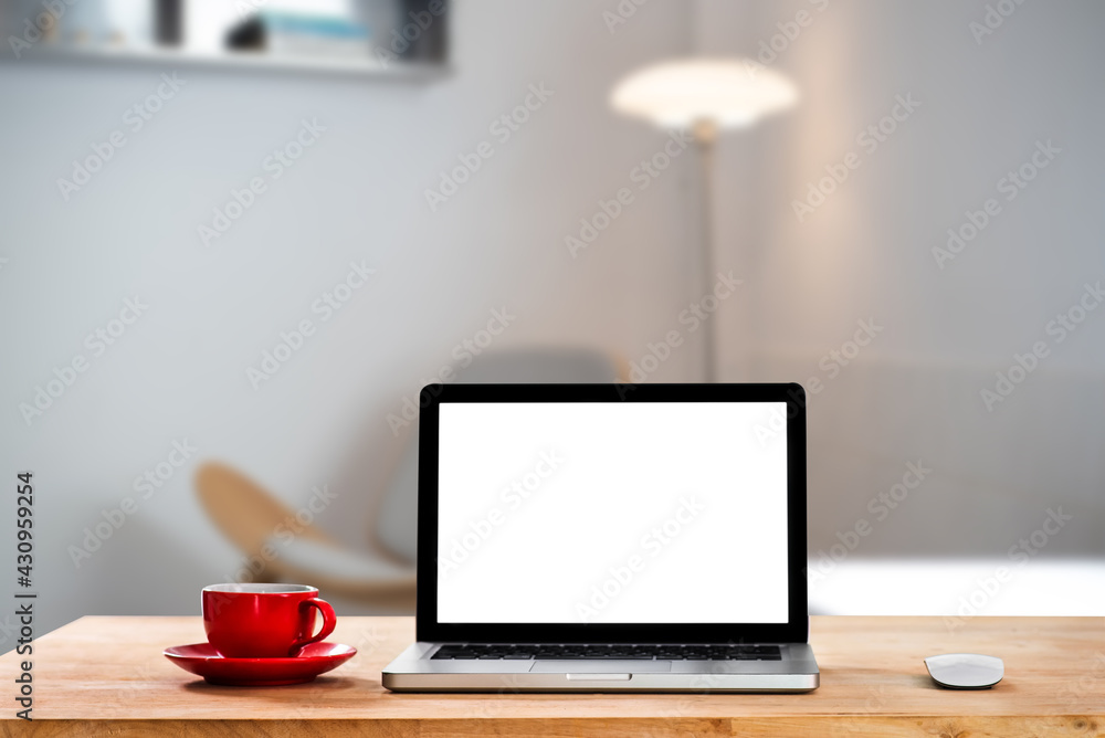 Workplace with notebook laptop and coffee cup Comfortable work table in cafe. Workplace with notebook laptop and coffee cup Comfortable work table in cafe.