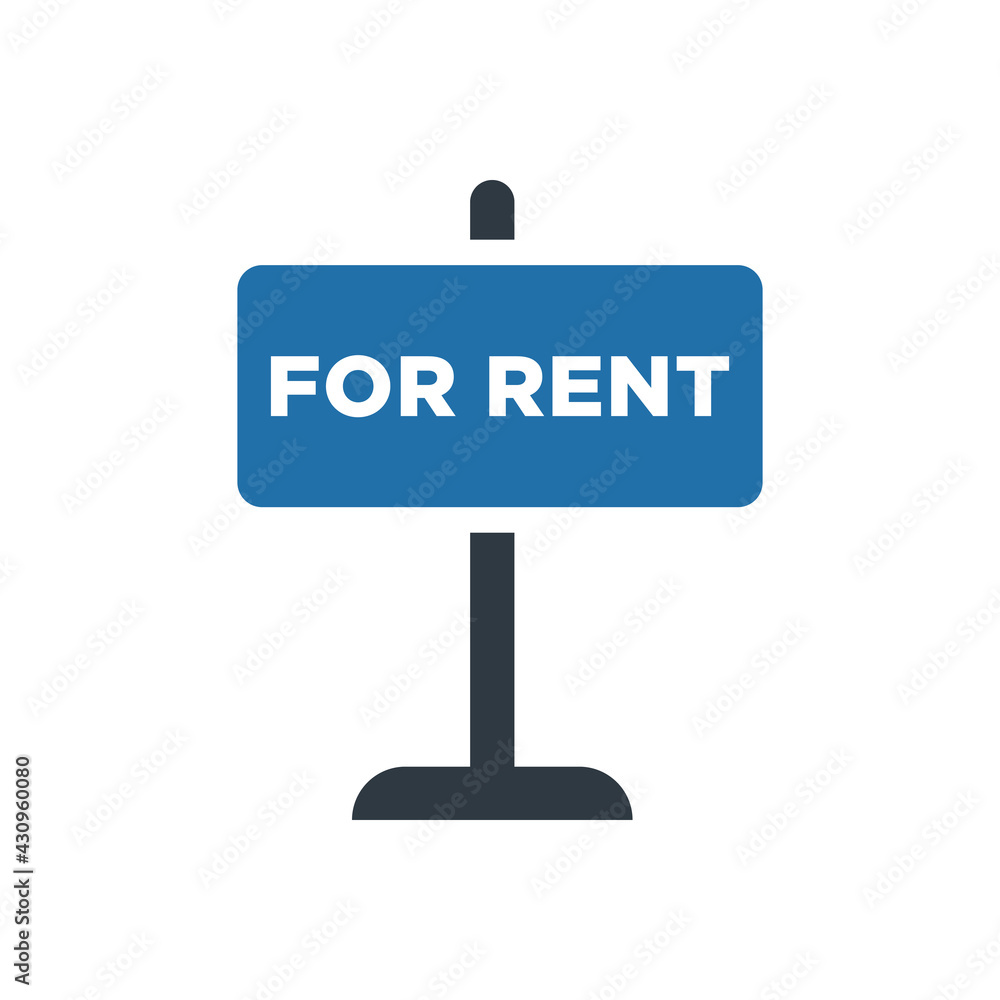 For rent sign icon