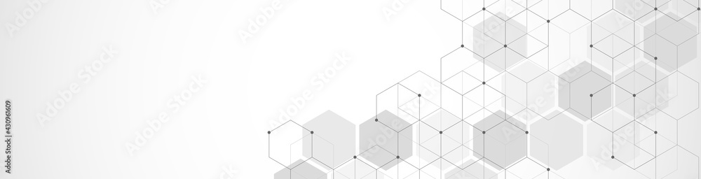 Abstract background with geometric shapes and hexagon pattern. Abstract background with geometric shapes and hexagon pattern.