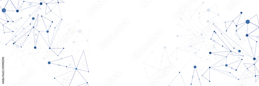 Network Background on the white Network Background on the white